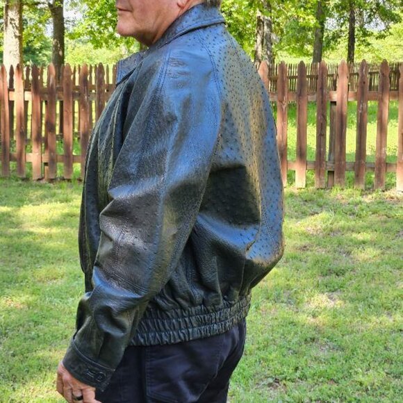 Bernini of Italy FULL Quill OSTRICH Bomber Style Jacket - Picture 5 of 11